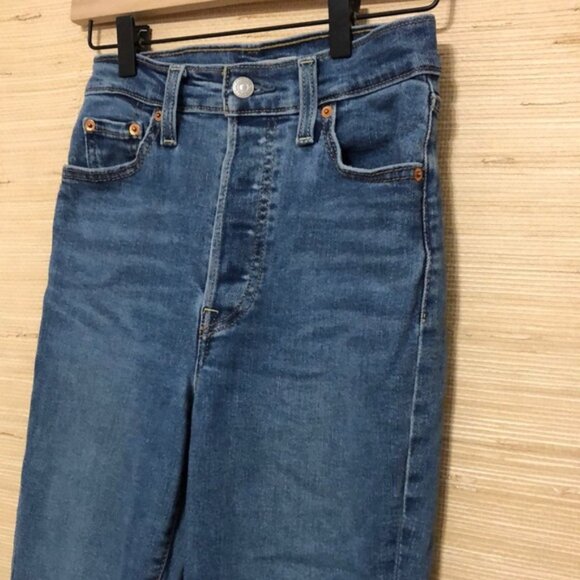Levi's Blue Women's Ribcage Bootcut Jeans size 26 - Picture 3 of 10